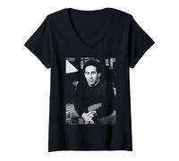 Womens Actor Jerry Seinfeld Stand-Up Comedian By Michael Grecco V-Neck T-Shirt