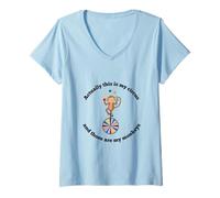 Womens Actually This is My Circus and Those are My Monkeys V-Neck T-Shirt