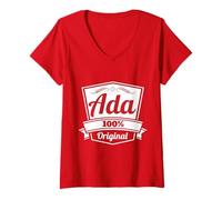 Women's Ada Gift Shirt/Ada Personalized Name Birthday Tshirt V-Neck T-Shirt