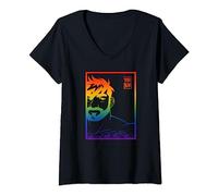 Womens Adam Likes Pride V-Neck T-Shirt