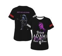 Women's Adams Canadian Rock Singer Bryan T-Shirts Stylish Short Sleeve Summer Tees Multi-Sided Printed Shirt Multicoloured S