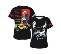 Women's Adams Canadian Rock Singer Bryan T-Shirts Stylish Short Sleeve Summer Tees Multi-Sided Printed Shirt Multicoloured L