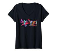 Womens Addis Ababa Ethiopia | Vacation Travel V-Neck T-Shirt