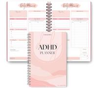 Women's ADHD Daily Planner for Neurodivergent Adults - Productivity Daily Planner & Task Management to Stay Organized and Focused | Pink