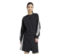 Women's adidas Kit 3-Stripes Sweatshirt - Black/Off White - Size: Large