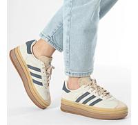 WOMENS ADIDAS OG GAZELLE BOLD PLATFORM SUEDE SHOES - ALL SIZES - CREAM/BLUE/GUM.