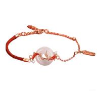 Women's Adjustable Chain Bracelet Highlighting a Traditional Koi Charm Symbolizing Good Fortune and Positive Flow (A)