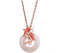 Women's Adjustable Chain Bracelet Highlighting a Traditional Koi Charm Symbolizing Good Fortune and Positive Flow (B)
