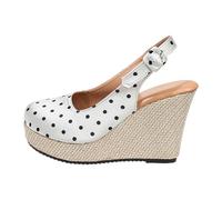 Womens Adjustable Closed Toe Block Heels, Womens Closed Toe Platform Sandals, Orthopedic Wide Fit Walking Shoes, Lightweight Anti-Slip Slippers for Wedding Ceremony And Bridal Party