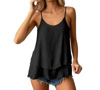 Women'S Adjustable Spaghetti Strap Tank Tops Sleeveless Summer Cami Shirt Black,Grey,Pink,Dark Green,White,Green,Hot Pink,Purple,Red,Yellow,Coffee,Khaki,Light Blue,Orange,Dark Gray 5Xl 6Xl Xxl 4Xl 3Xl