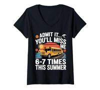 Women's Admit It You'll Miss 6-7 Times This Summer V-Neck T-Shirt