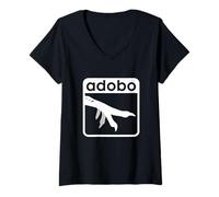 Womens Adobo Chicken Feet Funny Pinoy Food Lover V-Neck T-Shirt