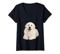 Women's Adorable Great Pyrenees Dog Lover V-Neck T-Shirt