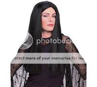Womens Adult THE ADDAMS FAMILY Morticia Costume Wig
