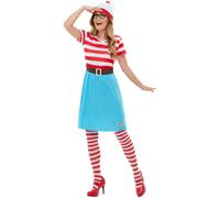 Ladies Official Where's Wally Wenda Book Week Hen Party Fancy Dress Costume
