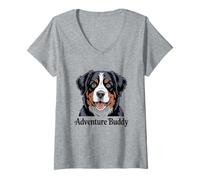 Womens Adventure Buddy V-Neck T-Shirt