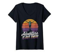 Womens Adventure is out there, Adventure Design V-Neck T-Shirt