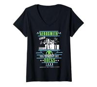 Womens Aerosmith - Rocks Tour V-Neck T-Shirt