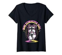 Women's Afghan Boy Cute Cartoon for Dog Owners | Mens Afghan Hound V-Neck T-Shirt
