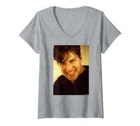 Women's Afghan Whigs Greg Dulli Portrait by Andy Willsher V-Neck T-Shirt