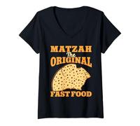Womens Afikoman Negotiation Team Funny Passover Seder V-Neck T-Shirt