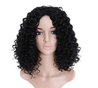 Women's African Small Curly Hair Pixie Cut Short Wigs Heat-Resistant Synthetic Comfortable Breathable Short Curly Wigs Suitable for Daily Party Cosplay use Black,14in (Black 14in)