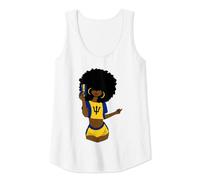 Womens Afro Patriotic Barbados Flag Barbados Girls Rock Barbados Tank Top