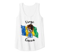 Womens Afro St Vincent Virgo Queen African St Vincent Flag AUgust Tank Top