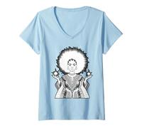 Womens Afro Woman Traits for Black Culture African American Pride V-Neck T-Shirt