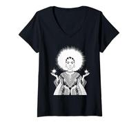 Womens Afro Woman Traits for Black Culture African American Pride V-Neck T-Shirt