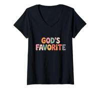Womens Agape Greek Letters Christian Faith - Love Agape V-Neck T-Shirt