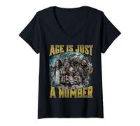 Women's Age is Just A Number V-Neck T-Shirt
