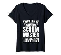 Women's Agile Scrum Master V-Neck T-Shirt