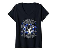 Women's Agility ISNT A Sport, ITS A Lifestyle Dog Agility V-Neck T-Shirt