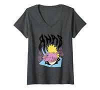 Womens AHAB Rhinoceros Punk - All Hunters are Bastards V-Neck T-Shirt
