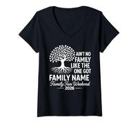 Womens Ain't No Family Like The One We Got 2026 Family Reunion V-Neck T-Shirt