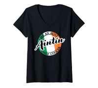 Women's Aintín Aunt in Irish Gaelic Gaeilge Ireland V-Neck T-Shirt