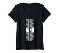 Womens Ainu V-Neck T-Shirt