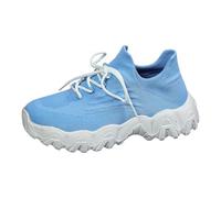 Womens Air Cushion Running Shoes Lightweight Breathable Trainers Womens Soft Mesh Upper Jogging Sneakers Summer Walking Sneaker Lightweight Sport Shoe Gym Athletic Shoe Chunky Badminton Trainer Blue