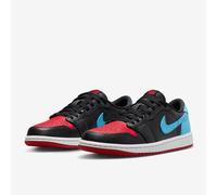 (5.5) Nike Air Jordan 1 Retro Low Og Womens Fashion Trainers in Black Blue Red