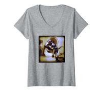 Womens Al Jourgensen Ministry Psalm 69 by Michael Grecco V-Neck T-Shirt