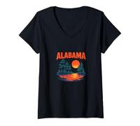 Womens Alabama Pride Southern Charm V-Neck T-Shirt