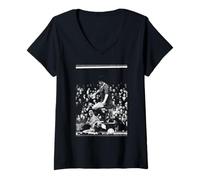 Women's Alan Hansen for Liverpool FA Cup 1982 Football World Cup V-Neck T-Shirt