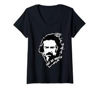 Women's Alan Watts Mind Trust The Universe T-Shirt V-Neck T-Shirt