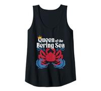 Womens Alaskan King Crab Fisherman Queen of The Bering Sea Tank Top