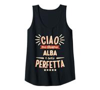 Womens Alba Idea Regalo Personalizzata Amica Nome Divertente Tank Top