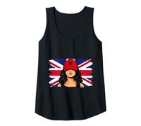 Womens Albania Britain Flags Women Roots British Albanian Heritage Tank Top