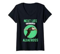 Womens Albatrosses Next Life i Want to be an Albatross V-Neck T-Shirt