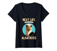 Womens Albatrosses Next Life i Want to be an Albatross V-Neck T-Shirt