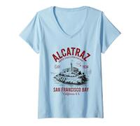 Women's Alcatraz United States Penitentiary SF Bay V-Neck T-Shirt